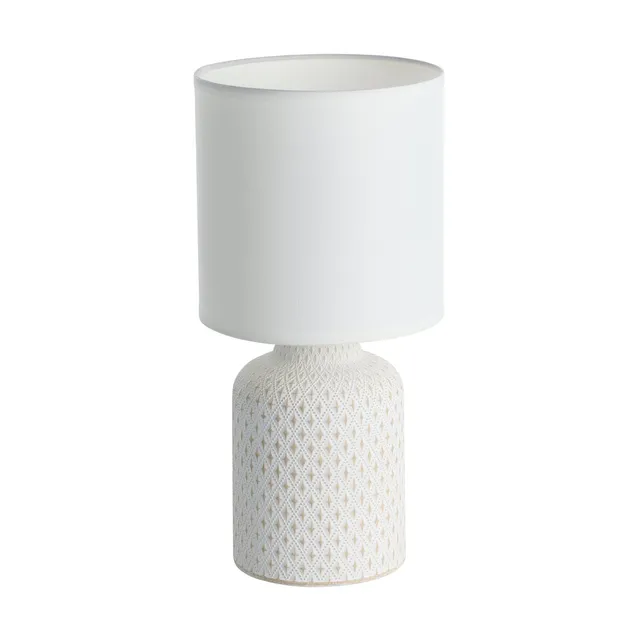 eglo-bellariva-tischleuchte-e14-keramik-creme-32-cm-wei image 1