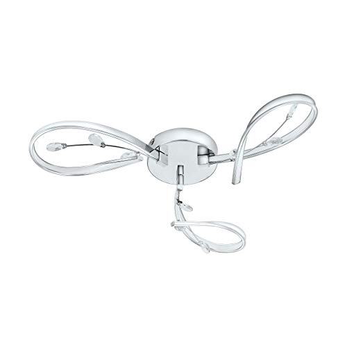 eglo-vallemare-led-deckenleuchte-3-flammig-chrom-65-cm-warmwei-kristall image 5