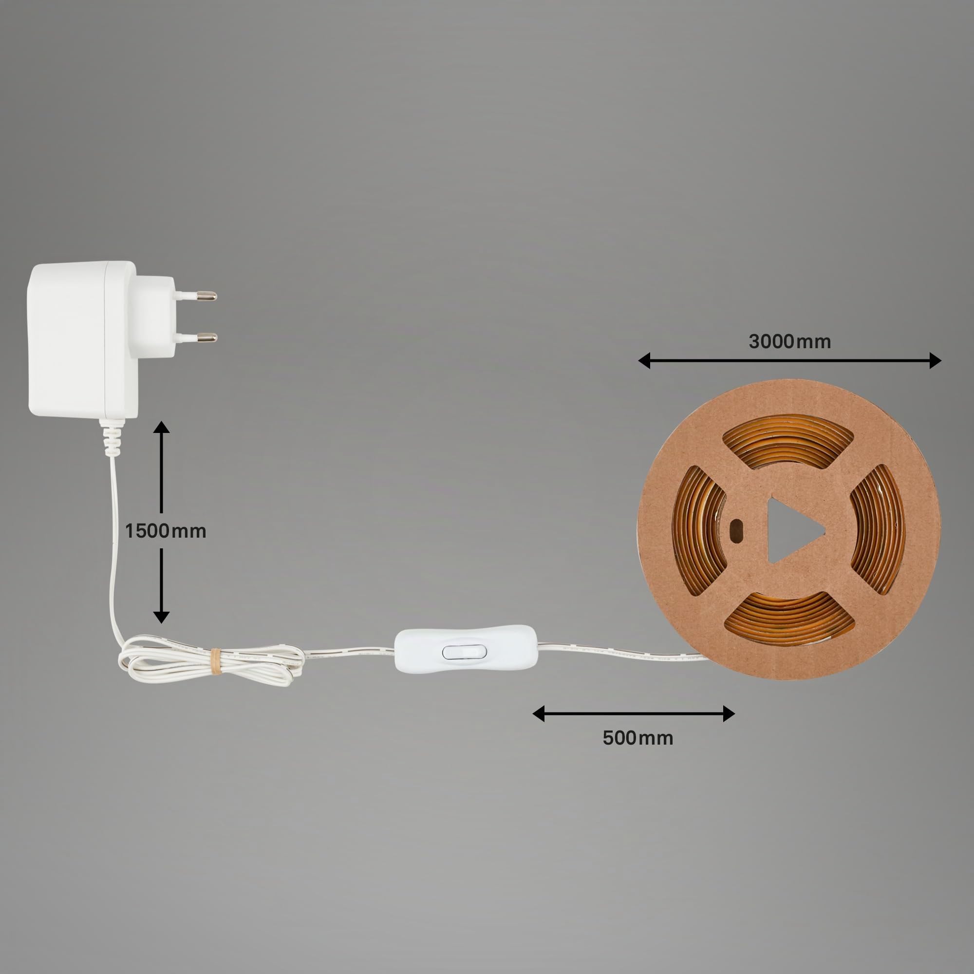 briloner-cob-led-strip-3m-warmwei-selbstklebend-18w-1650-lumen-wei image 8
