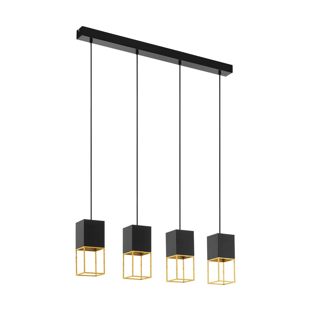 eglo-montebaldo-deckenleuchte-9-flammig-vintage-industrial-schwarz-gold-gu10 image 7