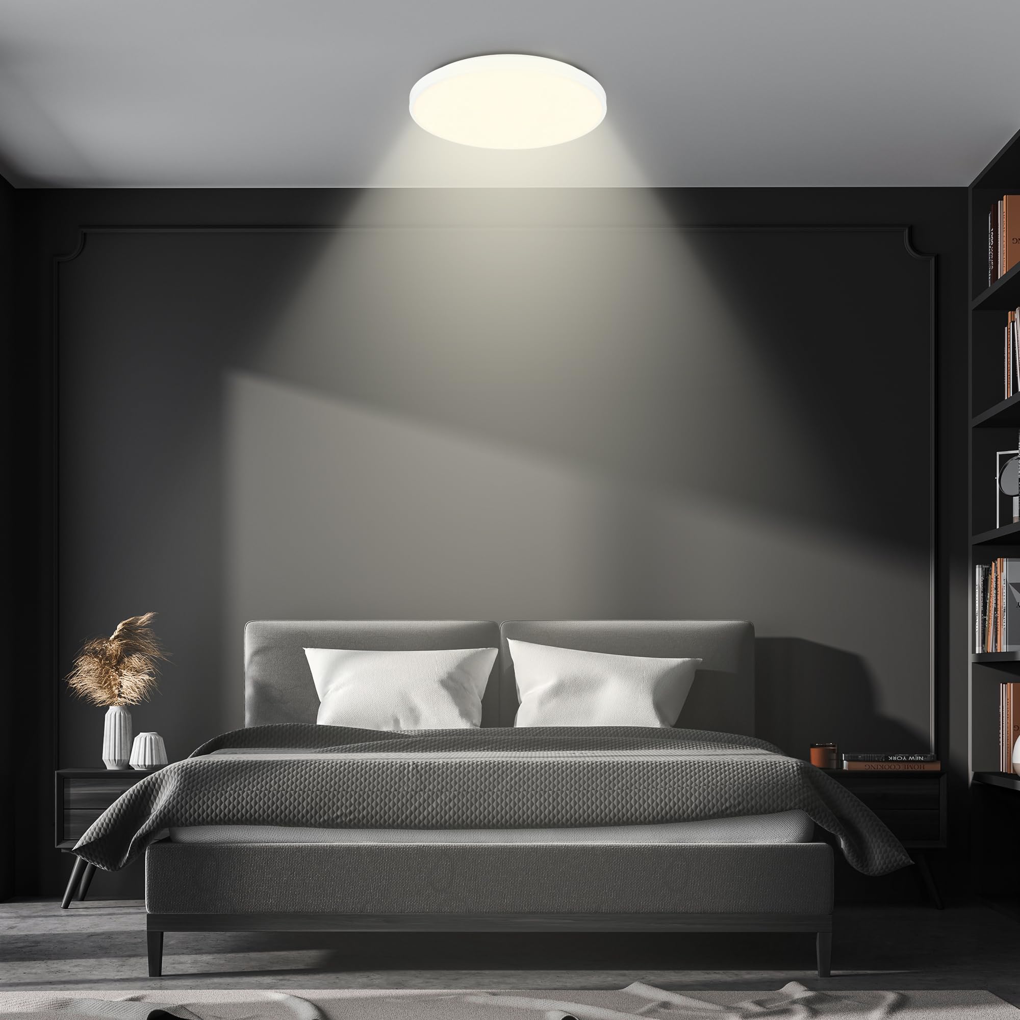briloner-led-deckenleuchte-wei-mit-sternenhimmel-dekorblende-cct-dimmbar-38-cm image 3