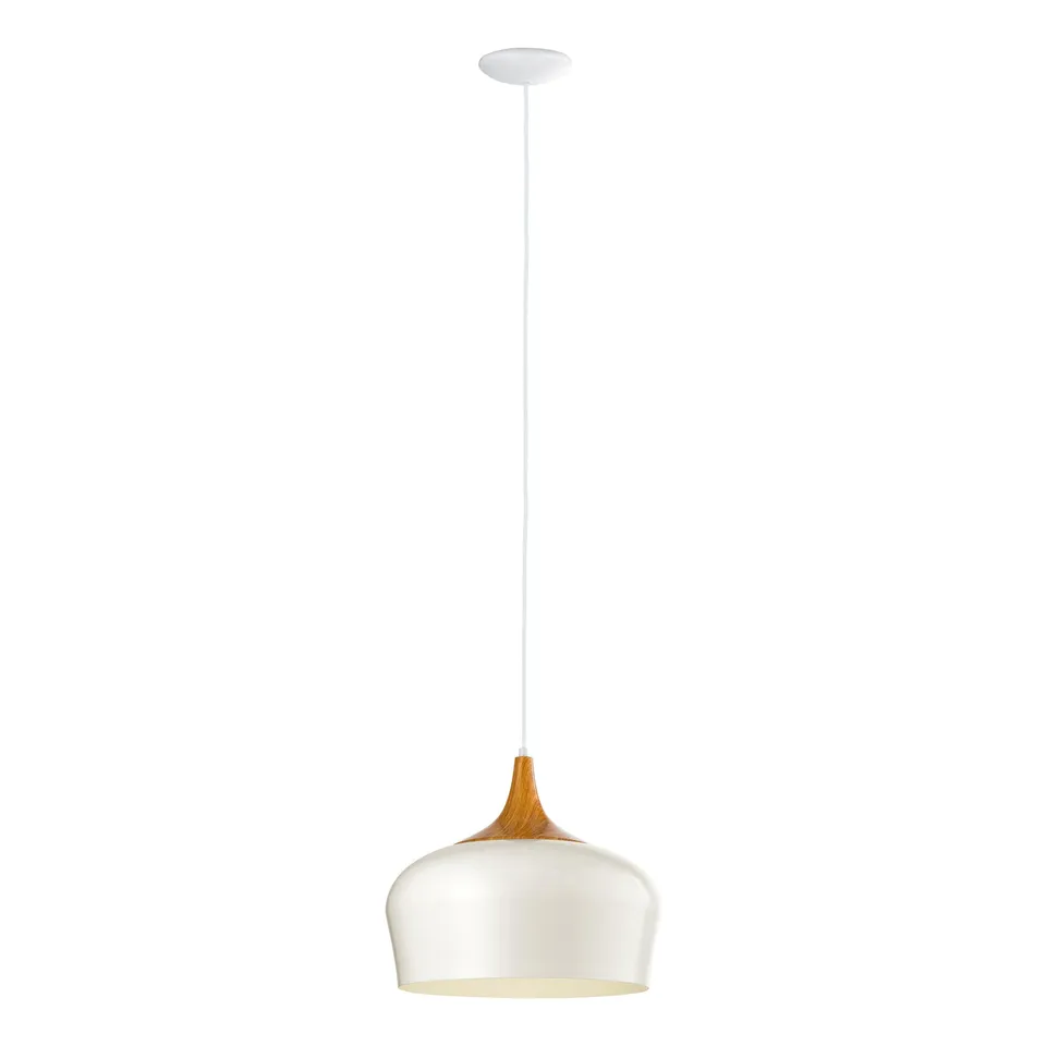 eglo-obregon-pendelleuchte-e27-35-cm-metall-creme-mit-holz-eiche image 1
