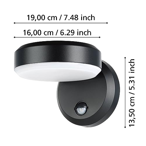 eglo-fornaci-led-au-enwandleuchte-mit-bewegungsmelder-schwarz-wei-ip44-3000k image 8