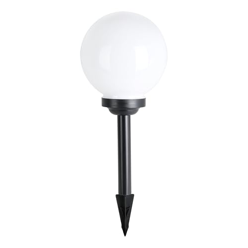 eglo-puglia-led-solar-kugel-20-cm-mit-erdspie-schwarz-wei-ip44 image 4