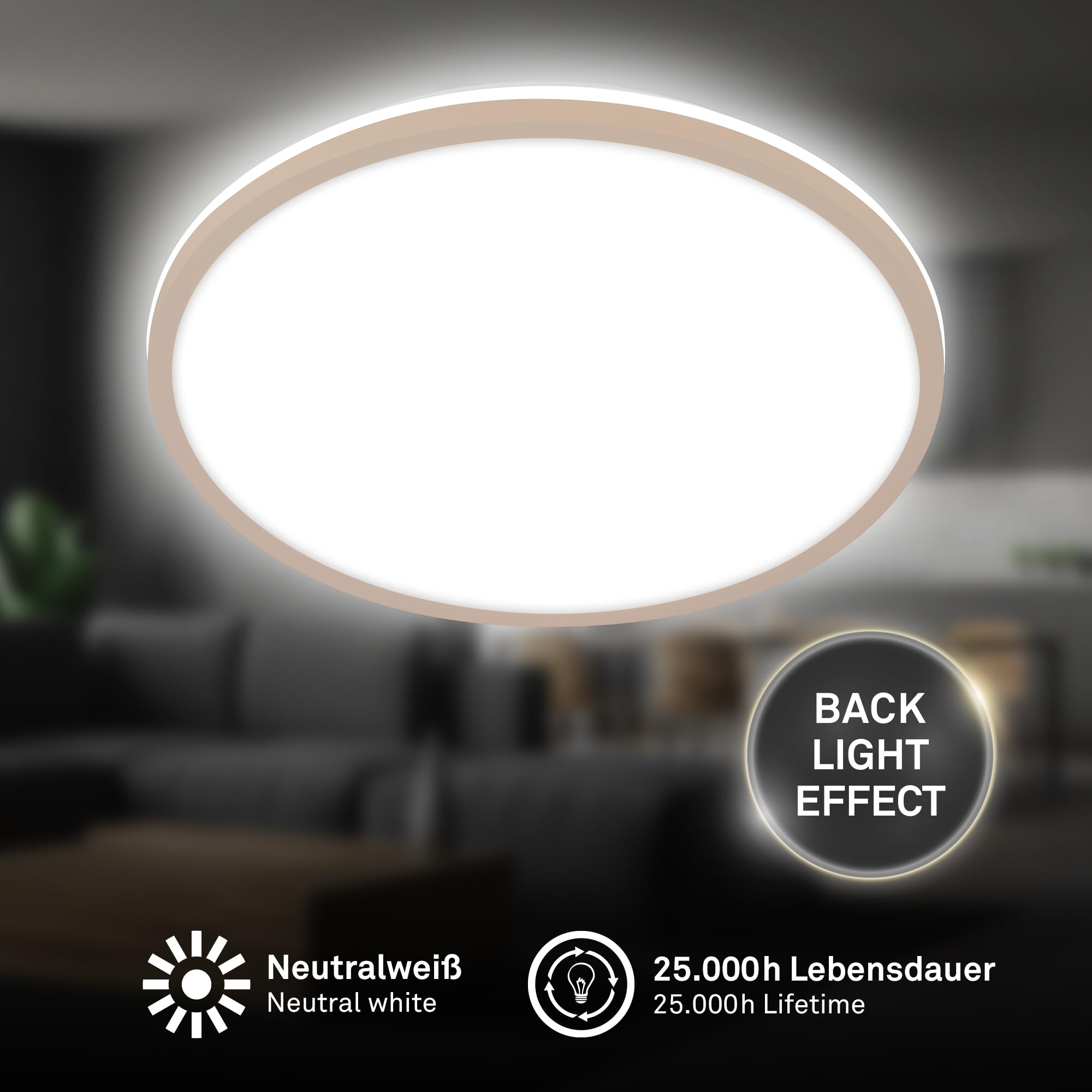 briloner-led-deckenlampe-backlight-beige-28-cm-neutralwei-15w-1500lm image 2