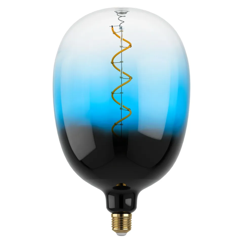 eglo-spiral-big-size-t180-e27-retro-gl-hbirne-xxl-dimmbar-petrol-schwarz-2000k image 1