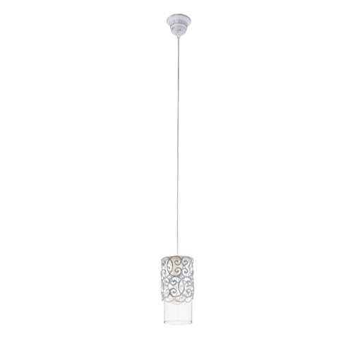 eglo-cardigan-pendelleuchte-e27-12-cm-vintage-stahl-grau-blau-glas image 4