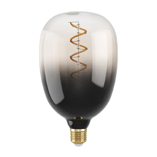 eglo-spiral-e27-led-retro-gl-hbirne-t120-big-size-dimmbar-sand-schwarz-4w-1800k- image 1