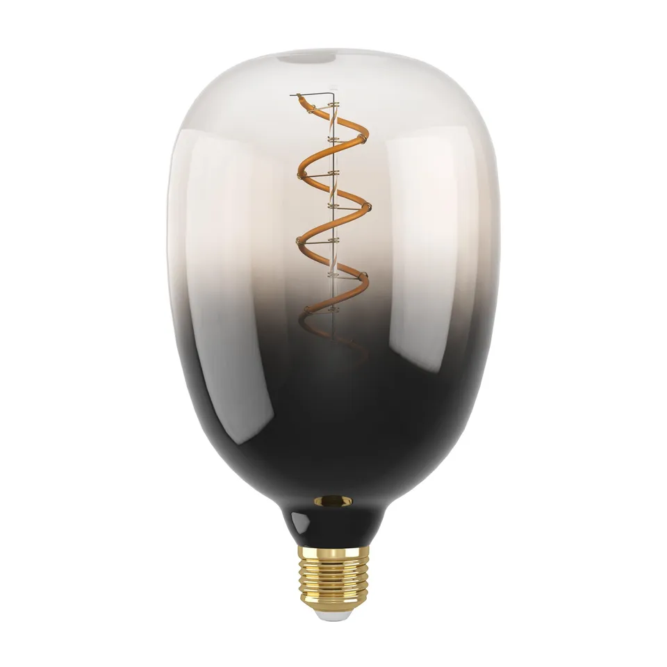 eglo-spiral-e27-led-retro-gl-hbirne-t120-big-size-dimmbar-sand-schwarz-4w-1800k- image 1