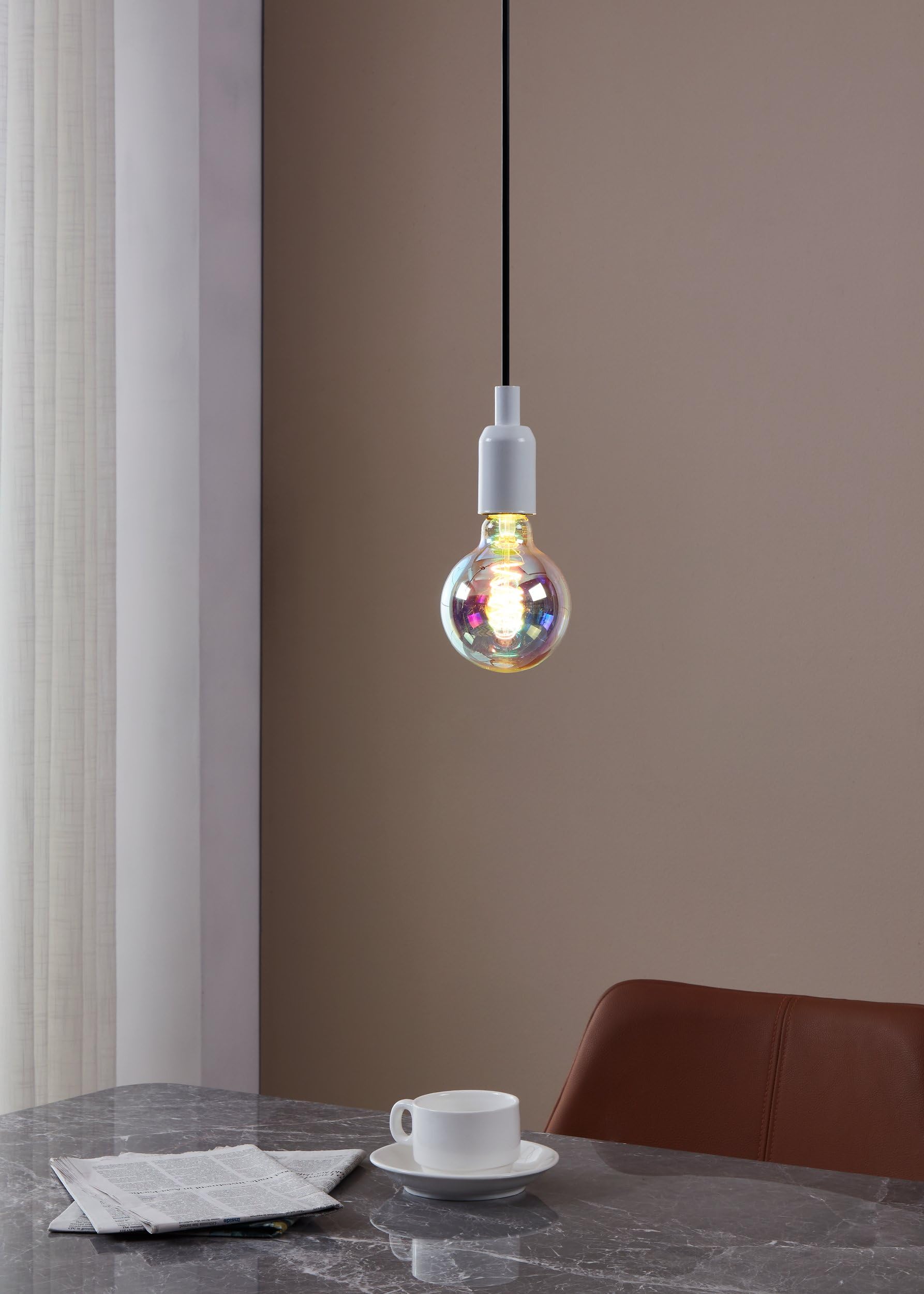 eglo-led-globe-e27-g95-spiral-regenbogen-irisierend-dimmbar-warmwei image 4