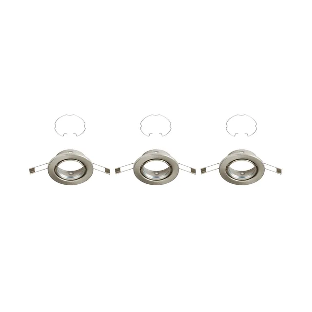briloner-einbaustrahler-rahmen-3er-set-gu10-schwenkbar-matt-nickel-86x65mm image 1