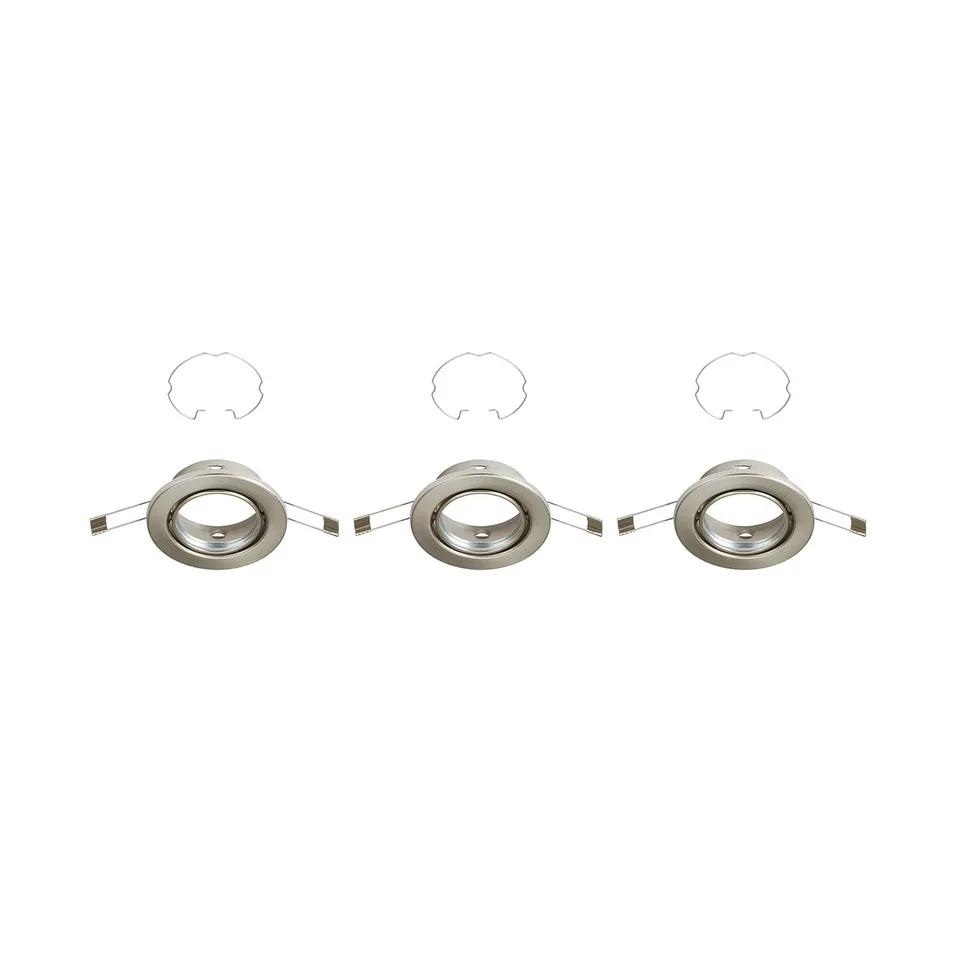 briloner-einbaustrahler-rahmen-3er-set-gu10-schwenkbar-matt-nickel-86x65mm image 1