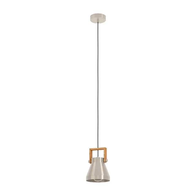 eglo-cawton-h-ngelampe-industrial-1-flammig-stahlfarben-holz-e27-16-cm image 1