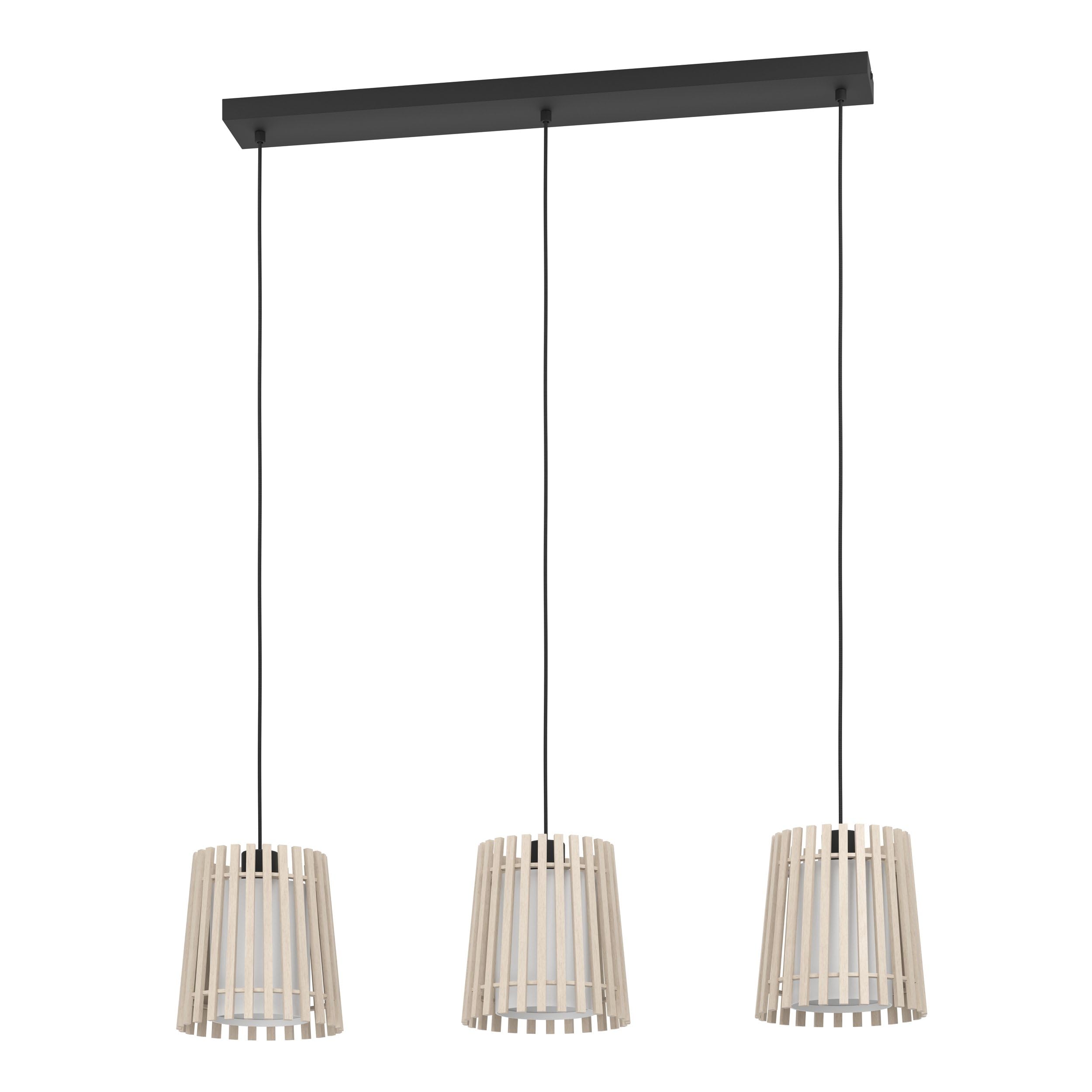 eglo-fattoria-deckenlampe-38-cm-holz-hell-und-stoff-wei-e27 image 7