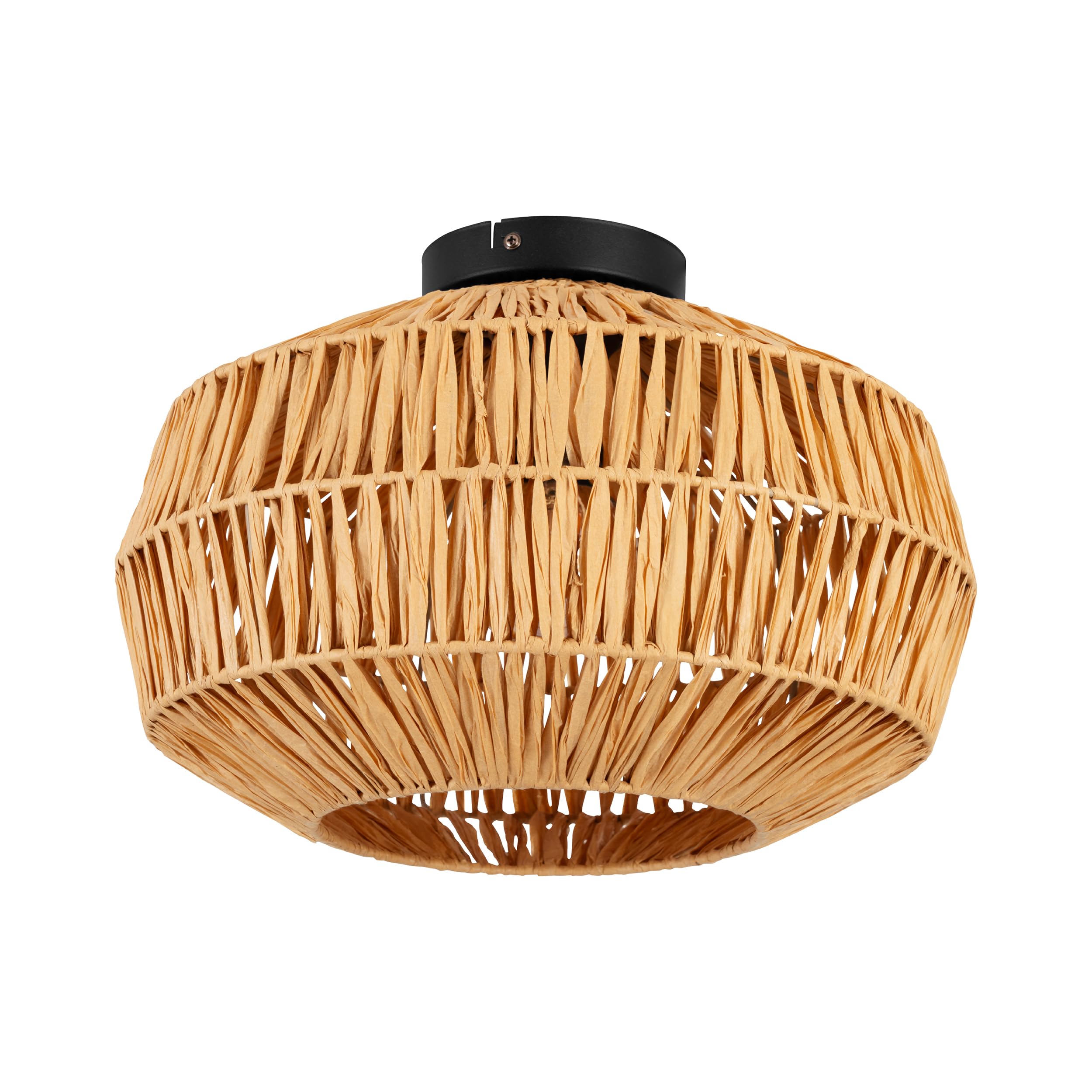 eglo-sheldon-3-flammige-pendelleuchte-91-cm-boho-bast-e27-schwarz image 6
