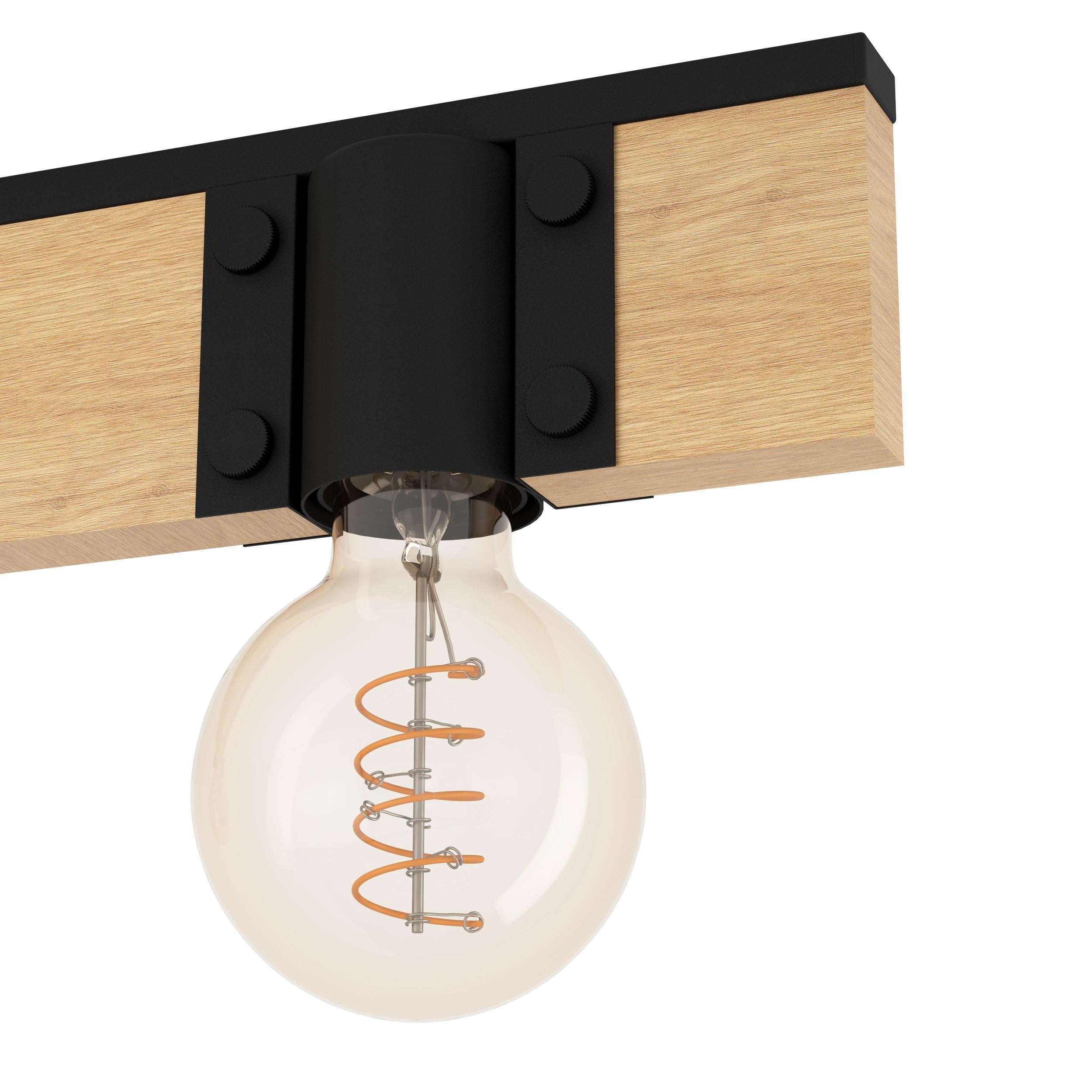 eglo-bailrigg-3-flammiger-deckenstrahler-balken-65-5cm-holz-metall-schwarz image 5