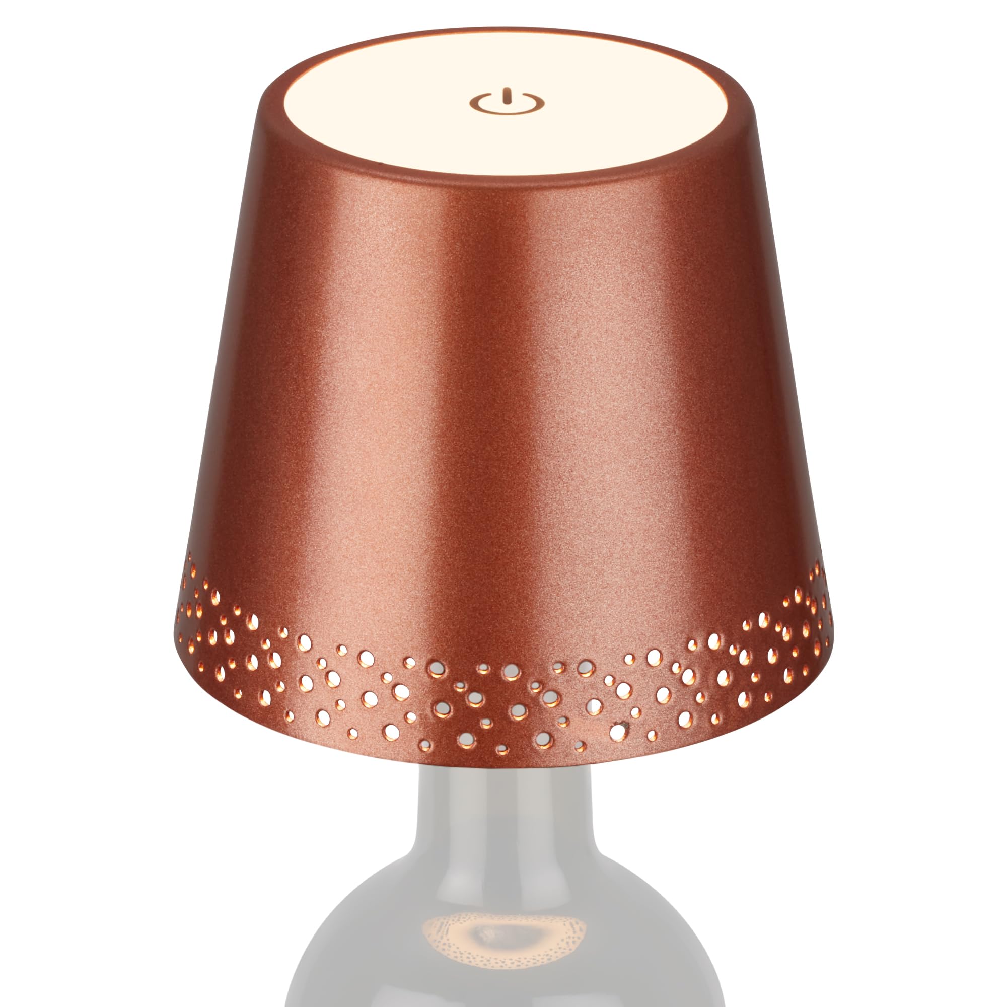 briloner-led-flaschenlampe-aufsatz-touch-dimmbar-ip44-kupfer-11x9cm image 1