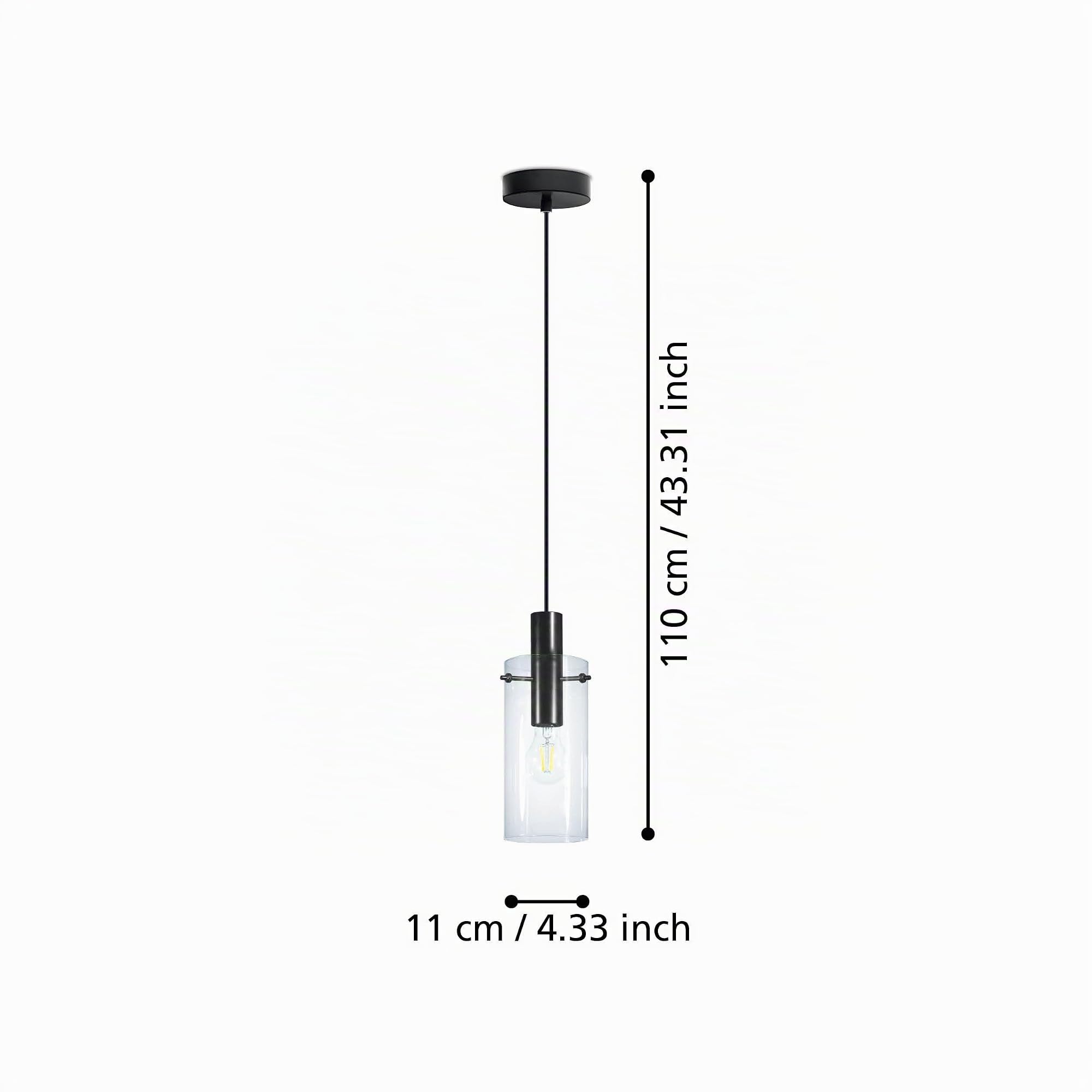 eglo-montefino-pendelleuchte-1-flammig-h-ngelampe-schwarz-mit-klarglas-e27 image 6