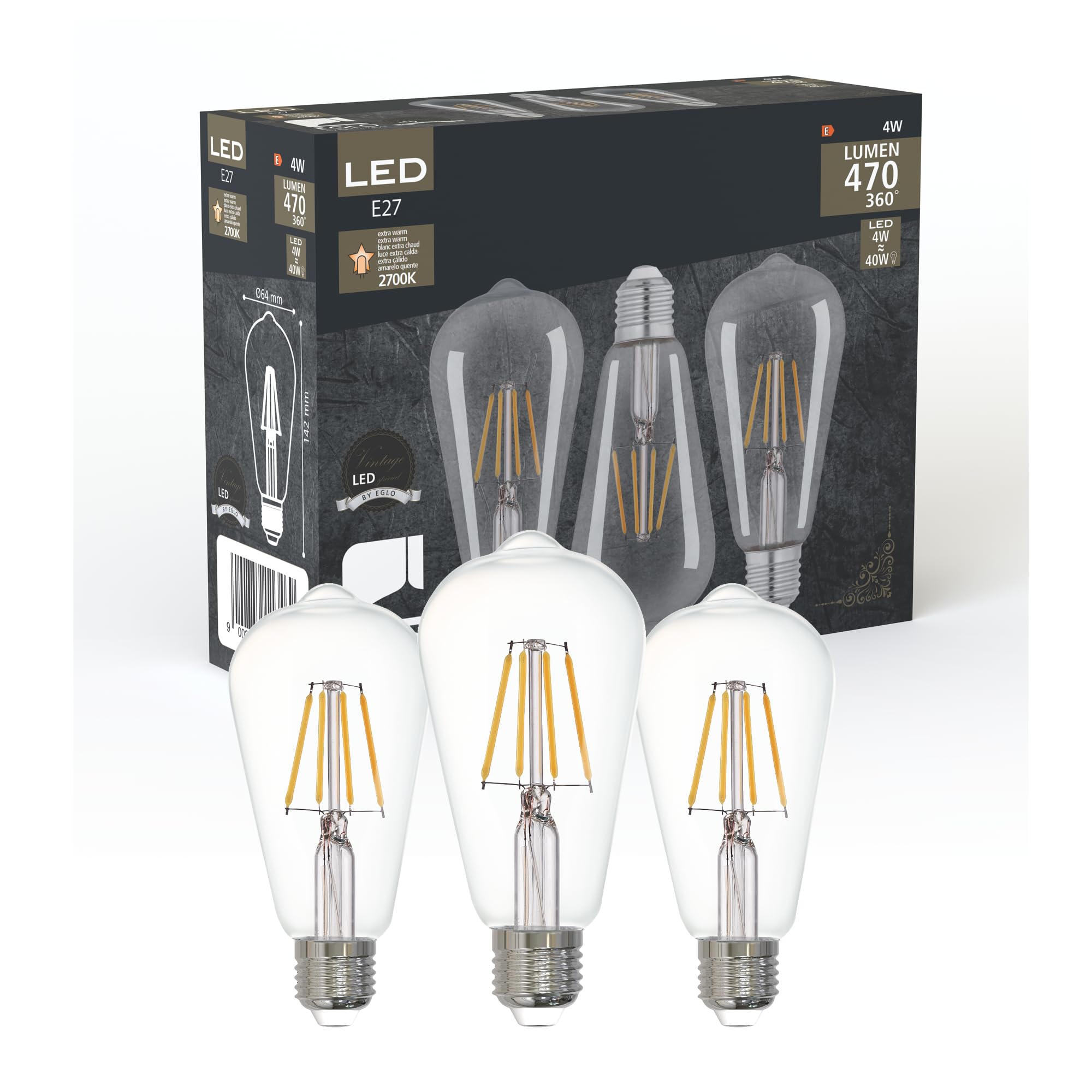 eglo-e27-filament-led-lampen-5er-set-7w-806-lumen-warmwei-2700k image 7