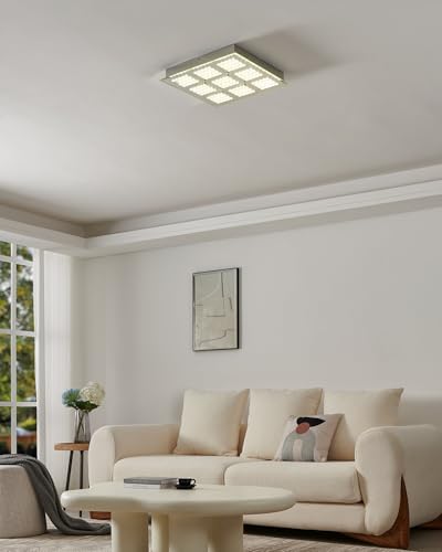 eglo-pallante-led-deckenleuchte-41-x-41-cm-stahl-chrom-brillantglas-4200-lumen-4 image 5