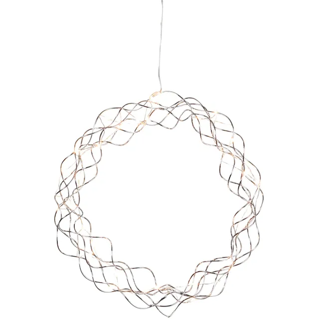 eglo-led-lichterkranz-fensterlicht-weihnachten-30-cm-30-leds-warmwei image 1
