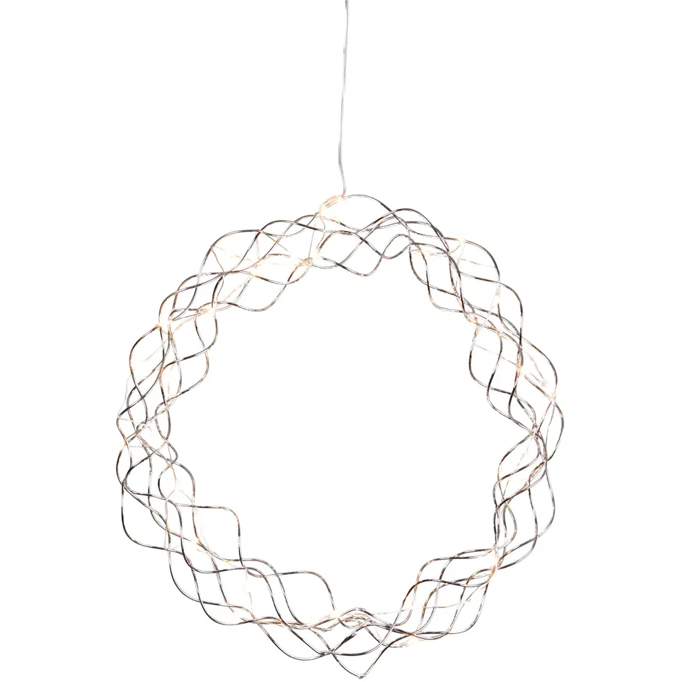 eglo-led-lichterkranz-fensterlicht-weihnachten-30-cm-30-leds-warmwei image 1