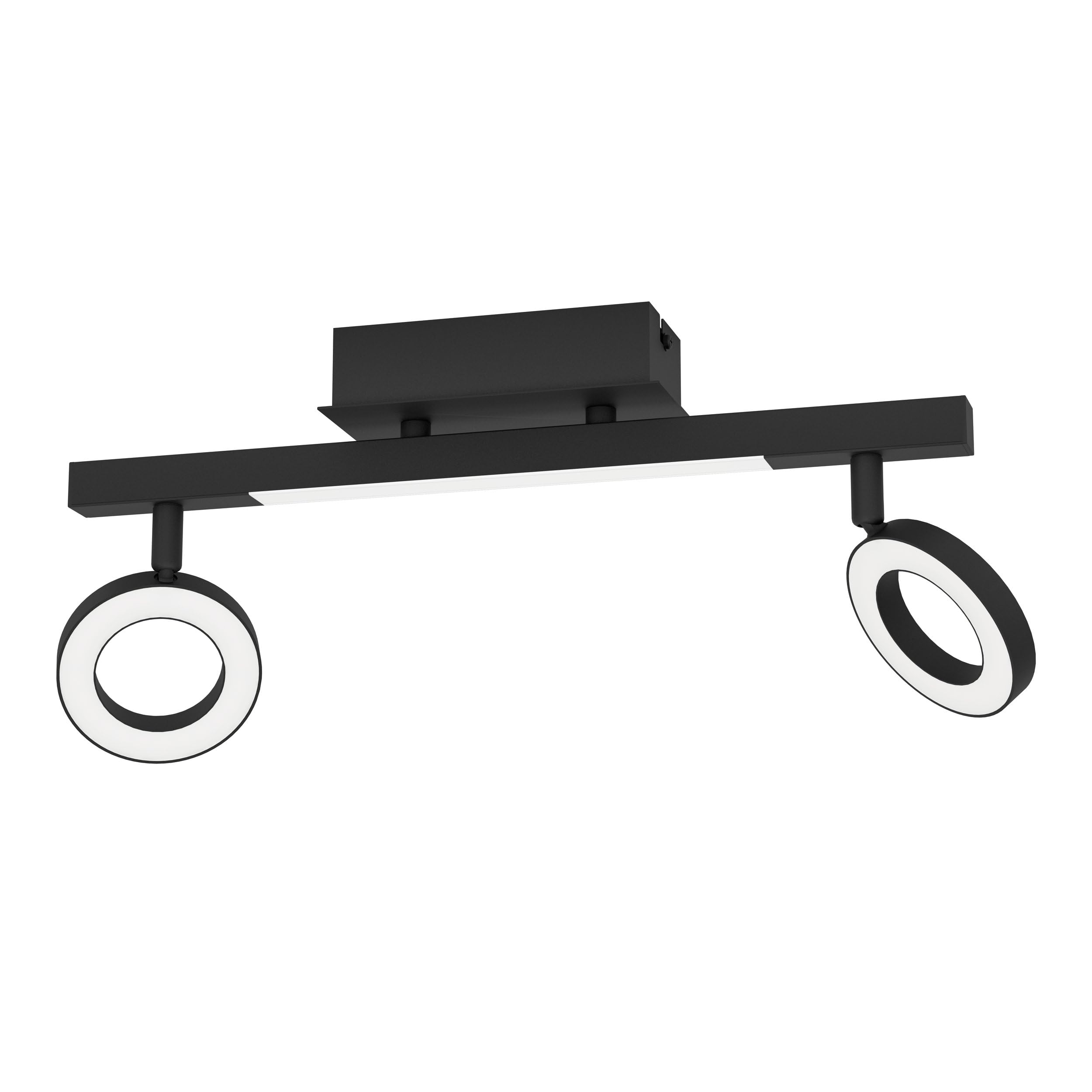 eglo-cardillio-2-led-deckenstrahler-2-flammig-schwarz-schwenkbar image 1