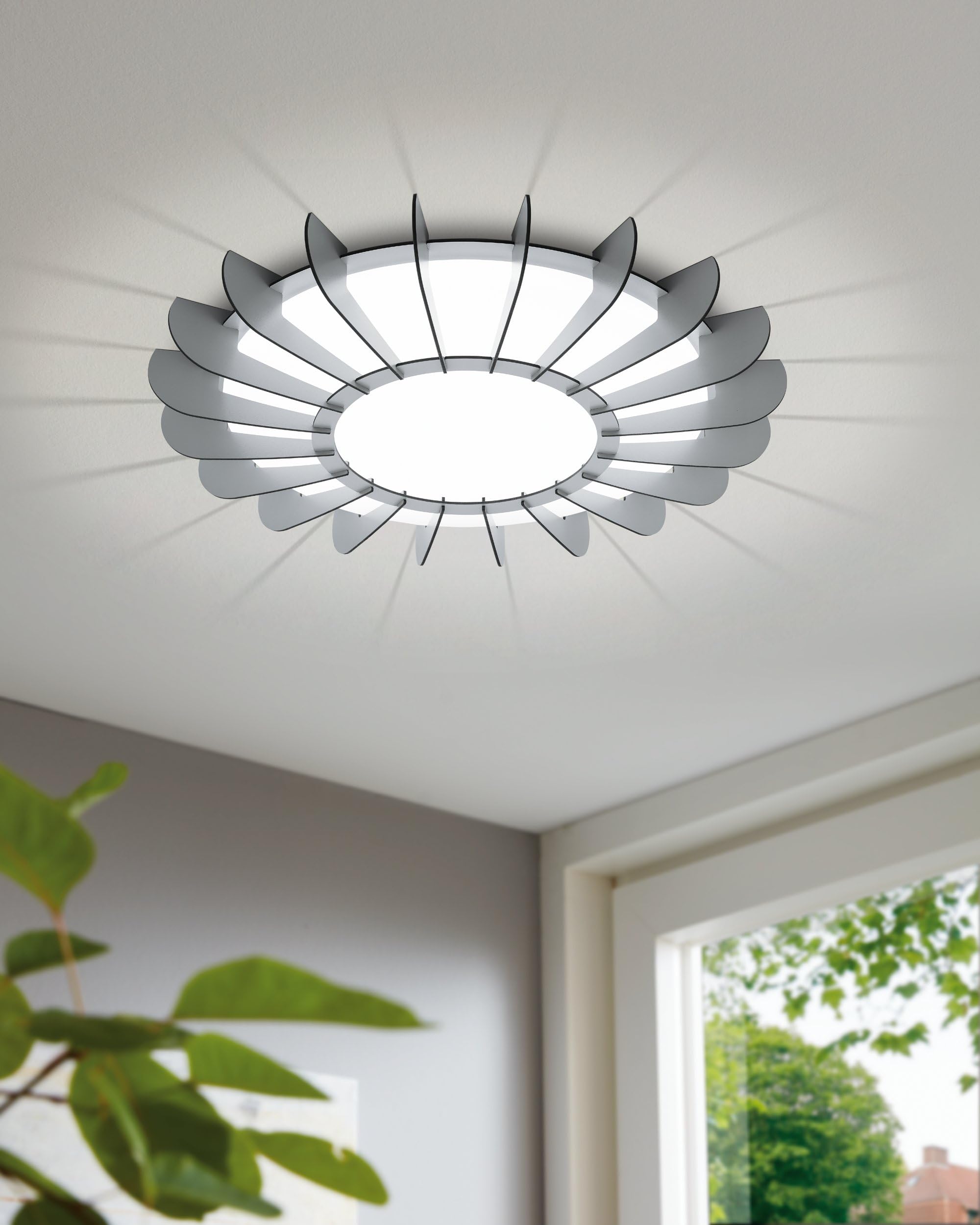 eglo-arapiles-led-decken-und-wandleuchte-rund-wei-grau-3500-lumen image 4