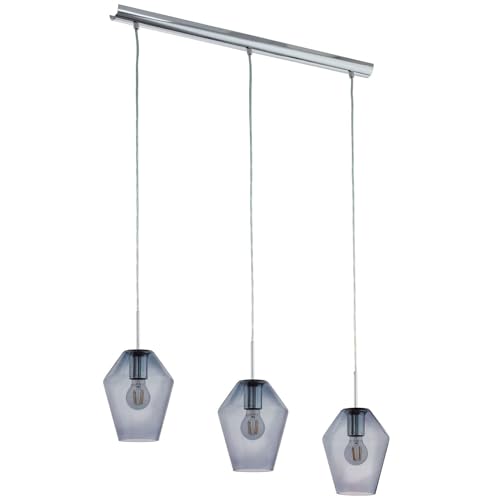 eglo-murmillo-pendelleuchte-1-flammig-h-ngelampe-stahl-chrom-rauchglas-schwarz-t image 8