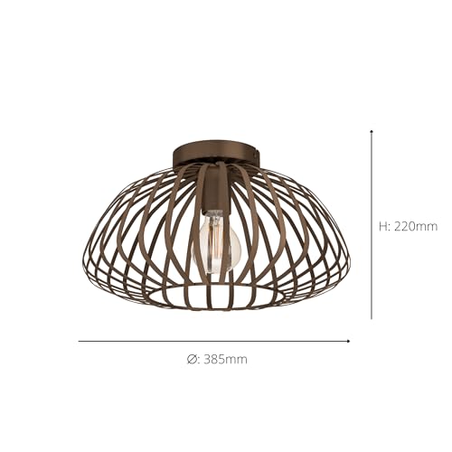 eglo-espinal-deckenlampe-bronze-metall-e27-38-5-cm image 6