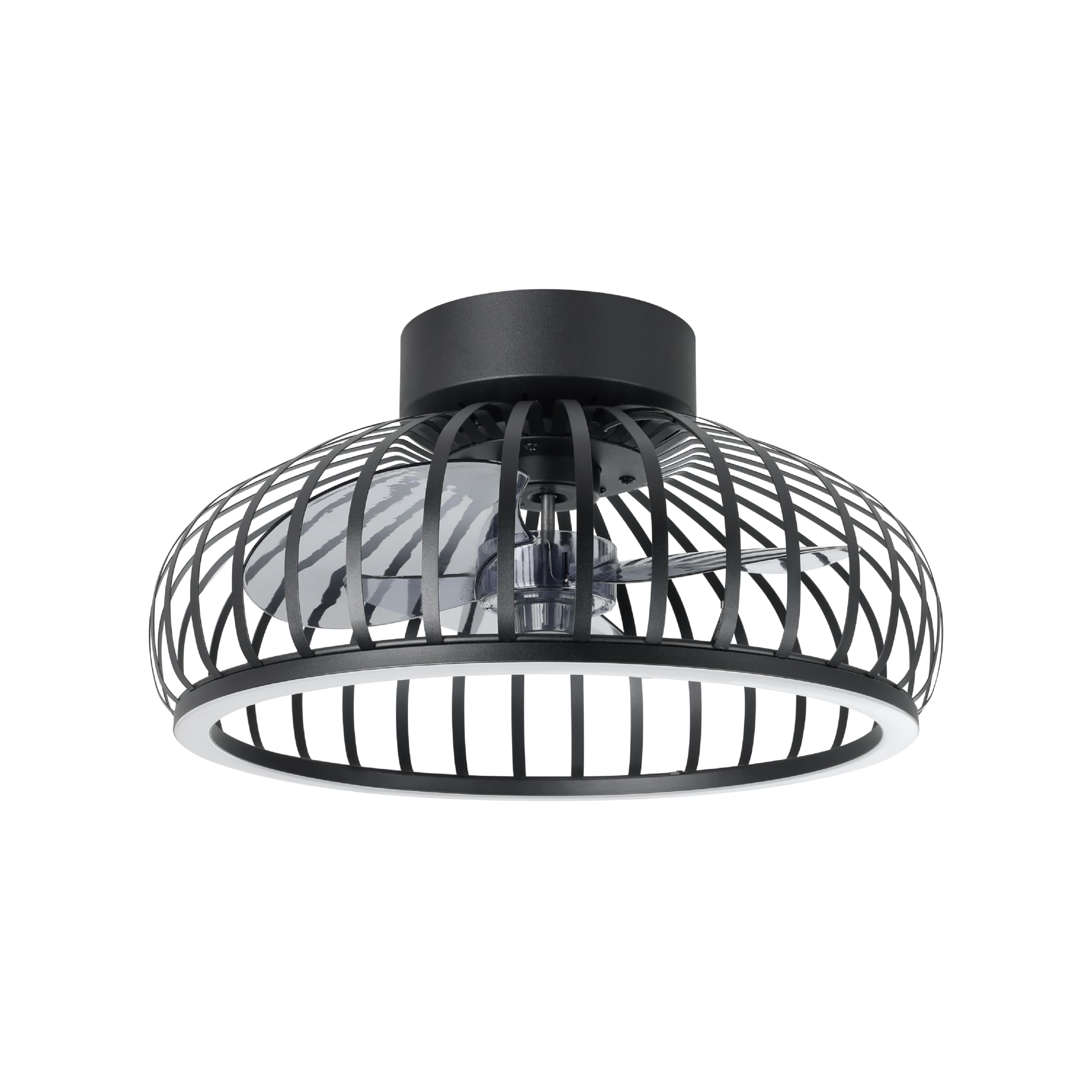 eglo-mogano-led-deckenventilator-42-8-cm-schwarz-dc-motor-6-stufen-fernbedienung image 1