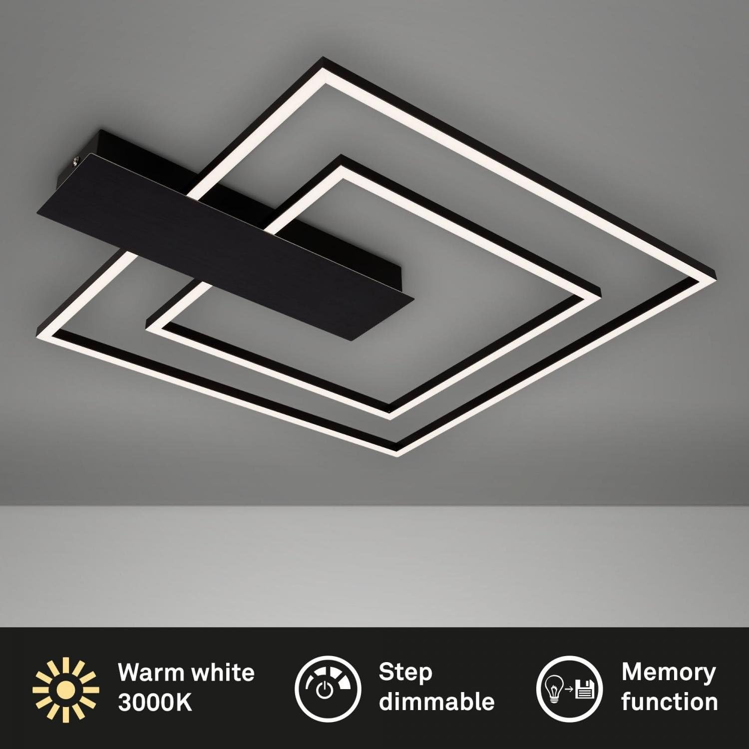 briloner-led-deckenleuchte-eckig-schwarz-570x480mm-dimmbar-25w-3000lm-warmwei image 6