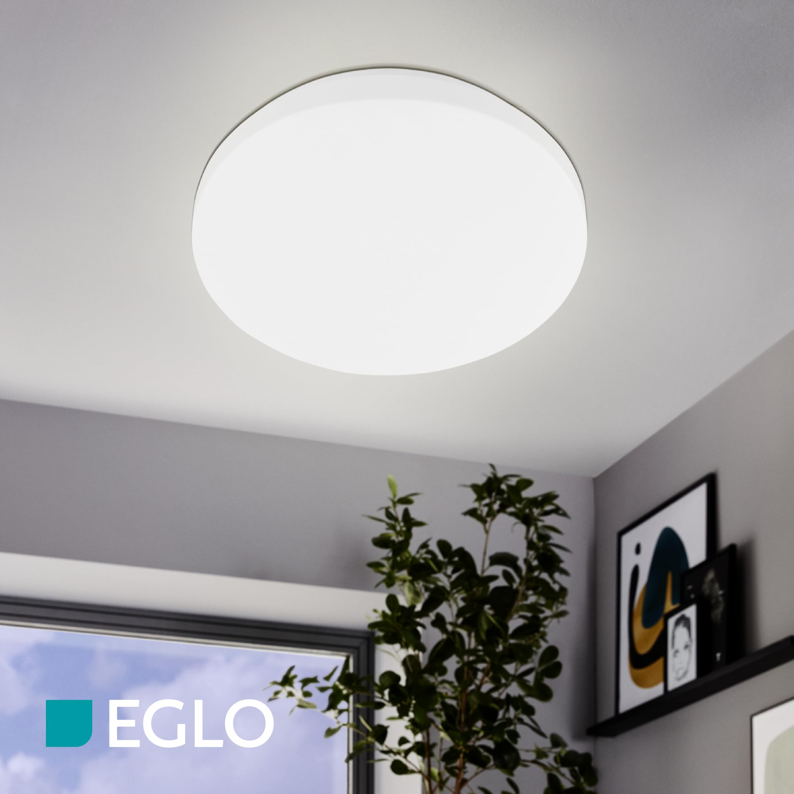 eglo-pogliola-e-led-deckenlampe-flach-rund-22-cm-wei-neutralwei image 3