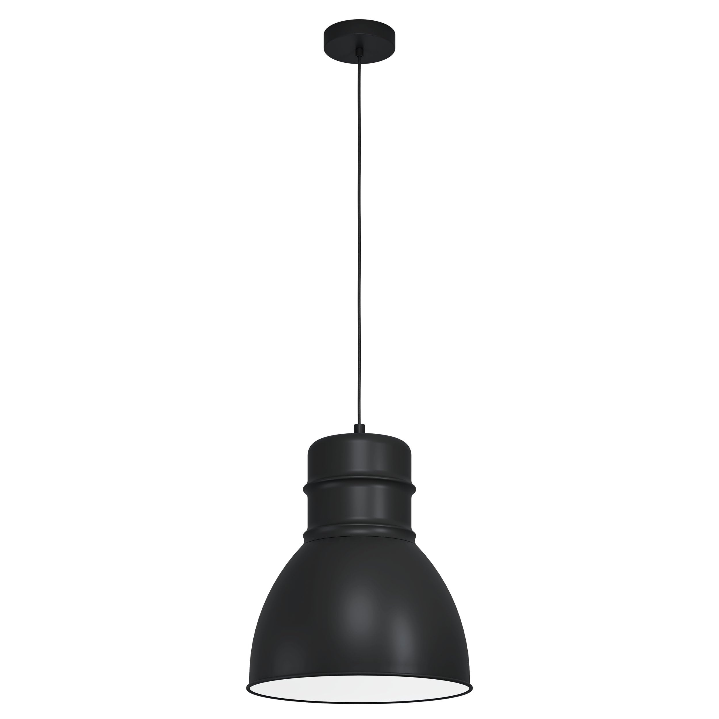 eglo-ebury-pendelleuchte-1-flammig-metall-schwarz-wei-38-cm-e27 image 1