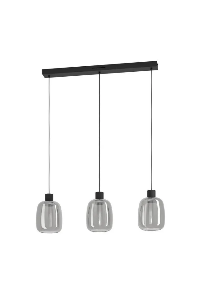 eglo-connect-z-molochio-z-smart-led-pendelleuchte-3-flammig-schwarz-rauchglas image 1