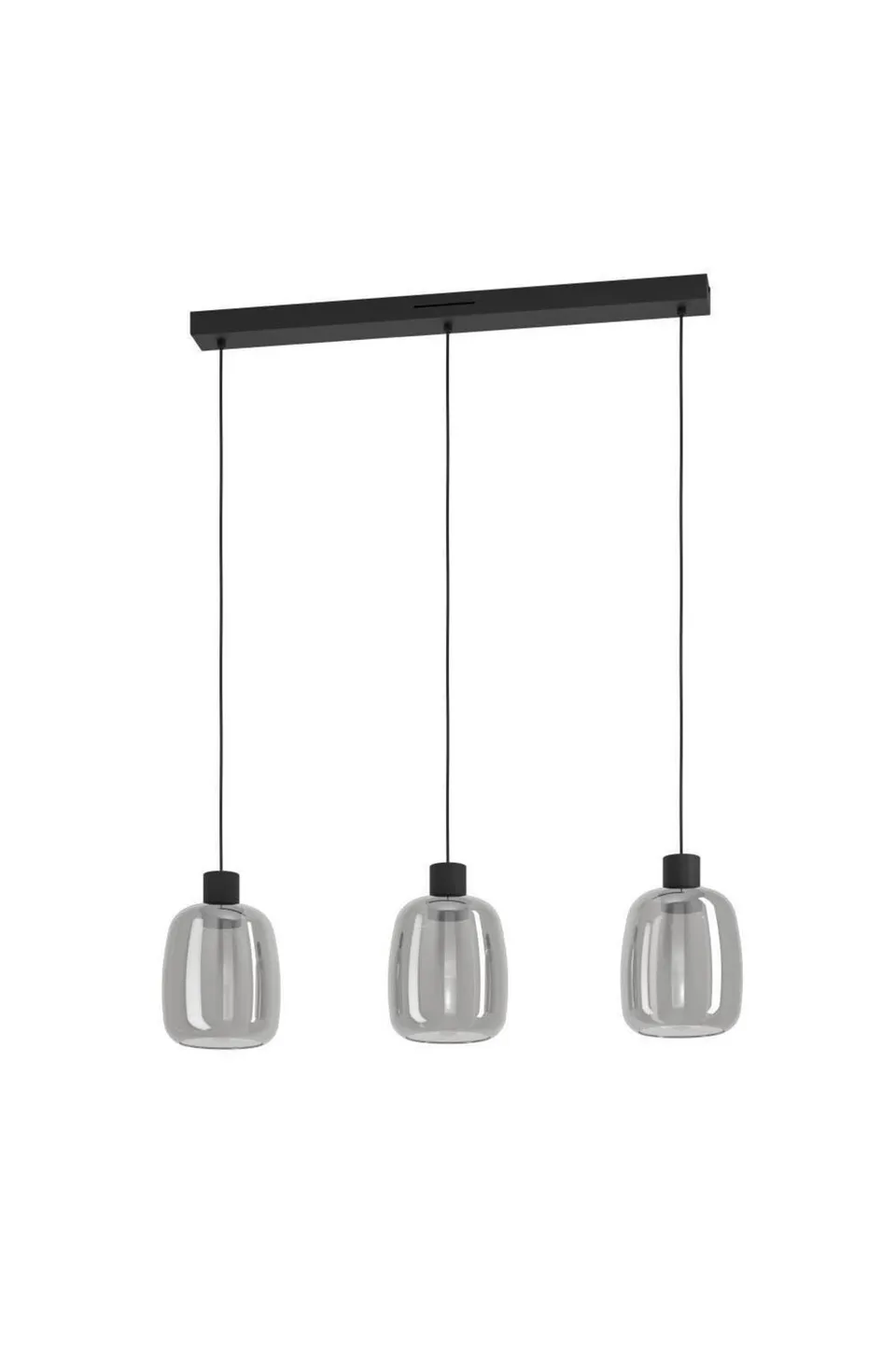eglo-connect-z-molochio-z-smart-led-pendelleuchte-3-flammig-schwarz-rauchglas image 1