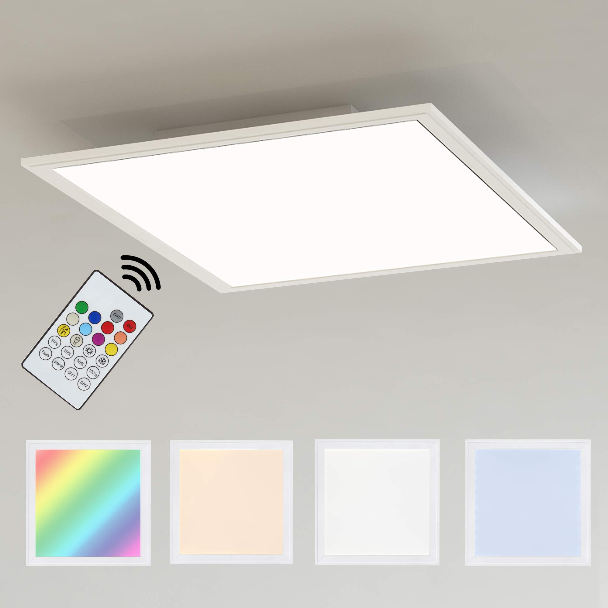 briloner-led-decken-panel-quadratisch-29-5-cm-dimmbar-cct-app image 3