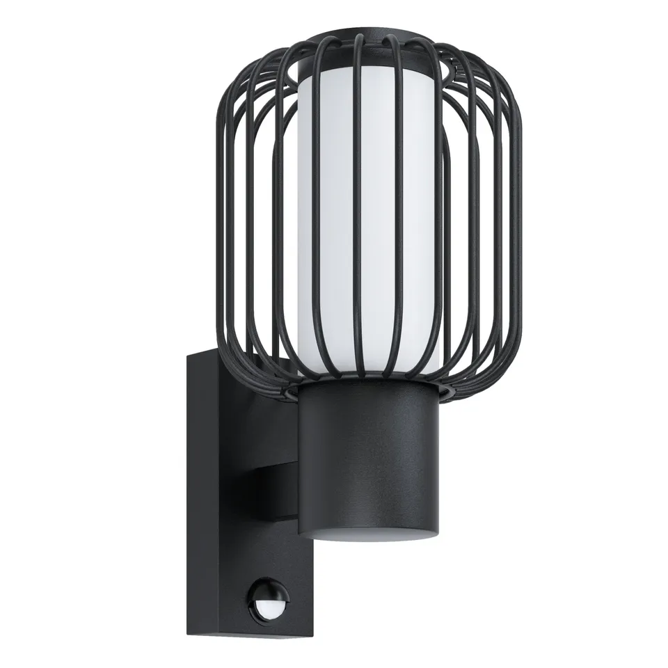 eglo-ravello-au-en-wandlampe-e27-mit-bewegungsmelder-und-lichtsensor-ip44-schwar image 1