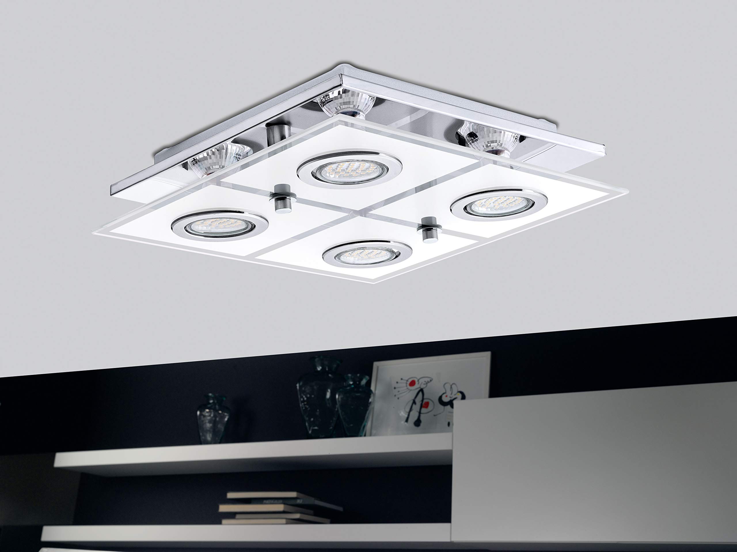 eglo-deckenlampe-cabo-4-flammig-led-deckenleuchte-gu10-edelstahl-mit-glas-wei-29 image 3