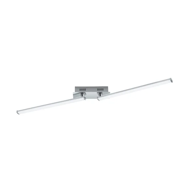 eglo-lasana-2-led-deckenleuchte-2-flammig-alu-2200-lumen image 1