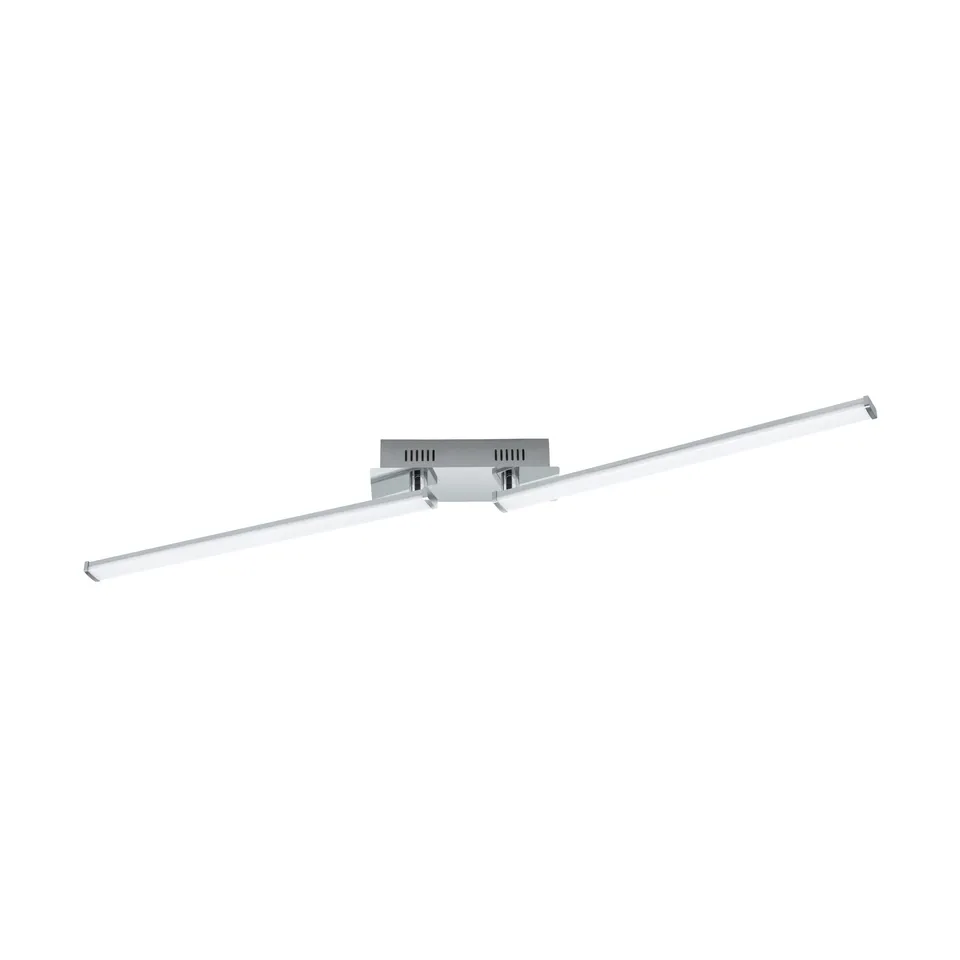 eglo-lasana-2-led-deckenleuchte-2-flammig-alu-2200-lumen image 1
