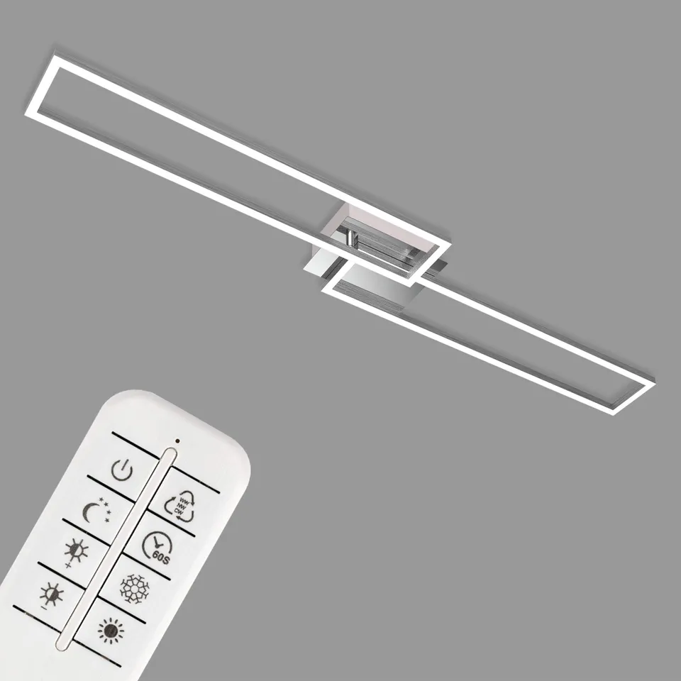 briloner-led-deckenlampe-dimmbar-fernbedienung-cct-110x25x8-cm-chrom-alu image 1