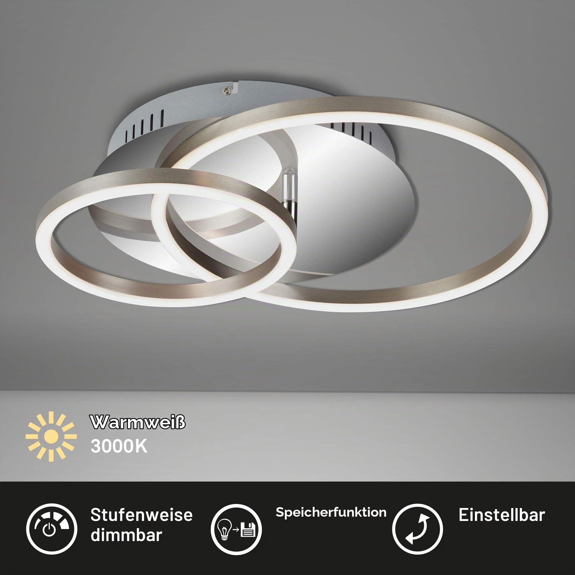 briloner-led-deckenleuchte-dimmbar-chrom-alu-39cm-30w-2400-lumen image 2