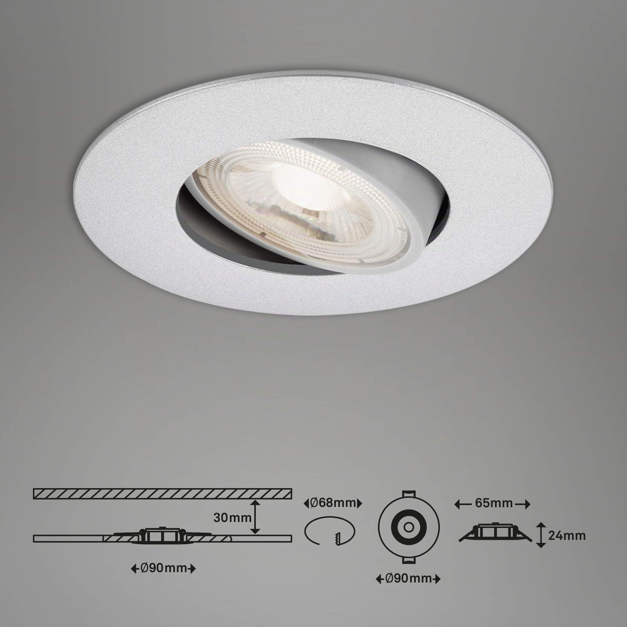 briloner-7048-034-led-einbauleuchten-3er-set-dimmbar-schwenkbar-chrom-matt-5w-wa image 7