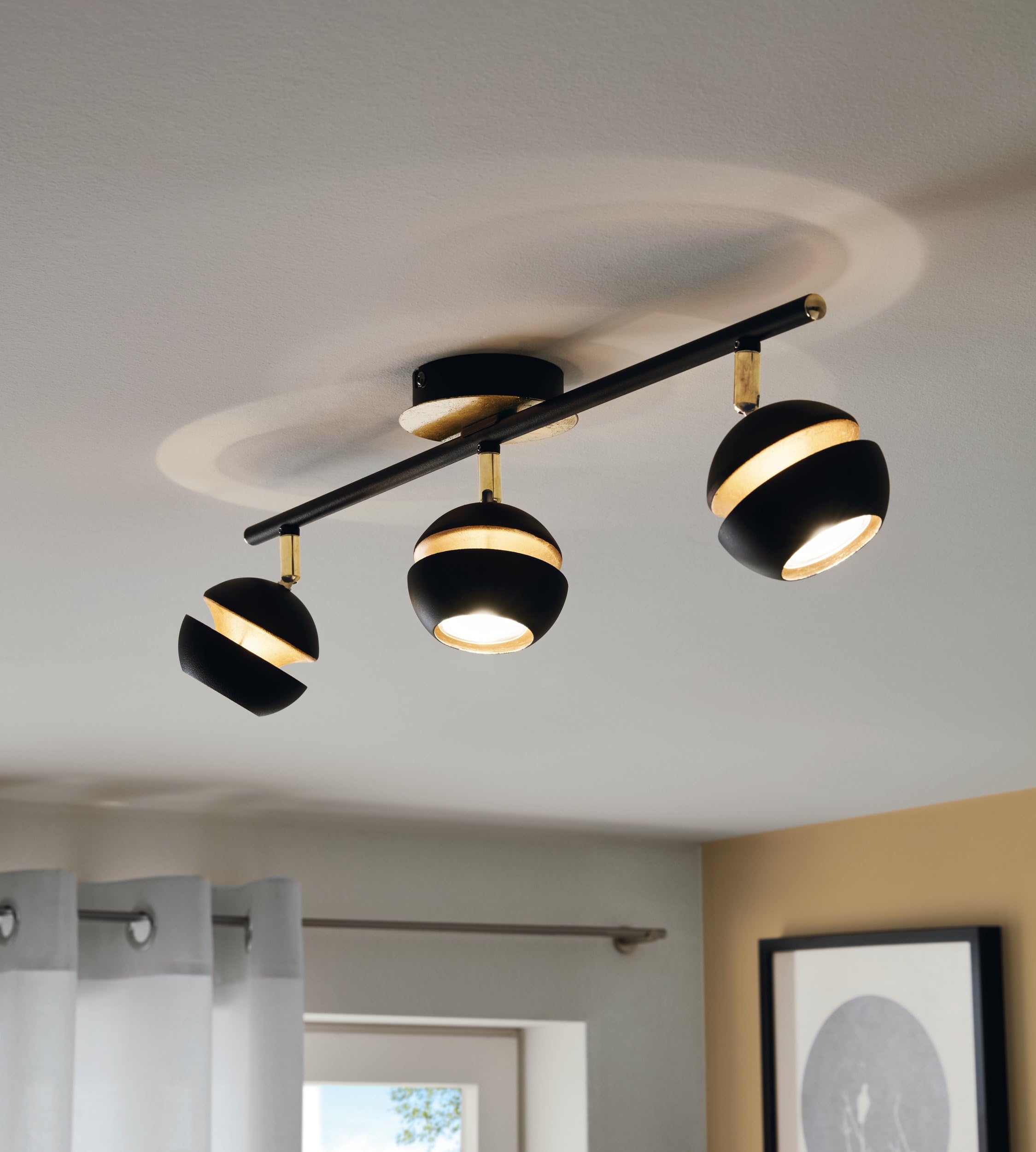 eglo-nocito-led-deckenstrahler-3-flammig-schwarz-gold-gu10-warmwei image 3