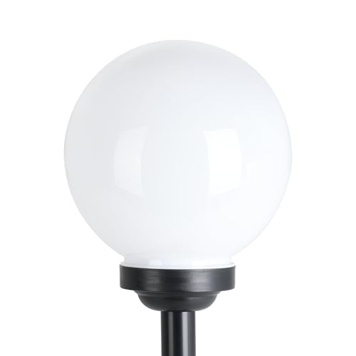 eglo-puglia-led-solar-kugel-20-cm-mit-erdspie-schwarz-wei-ip44 image 6