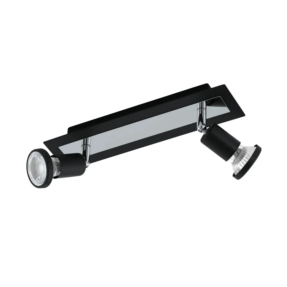 eglo-sarria-led-deckenleuchte-2-flammig-deckenspot-aus-metall-in-schwarz-chrom-m image 1