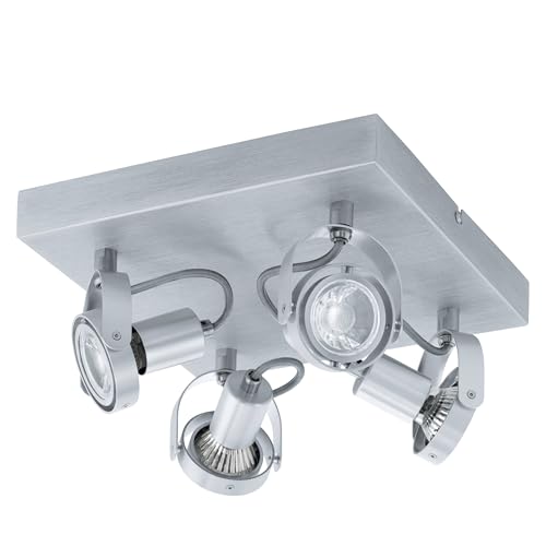 eglo-novorio-led-deckenstrahler-4-flammig-alu-geb-rstet-gu10-27x27cm image 4