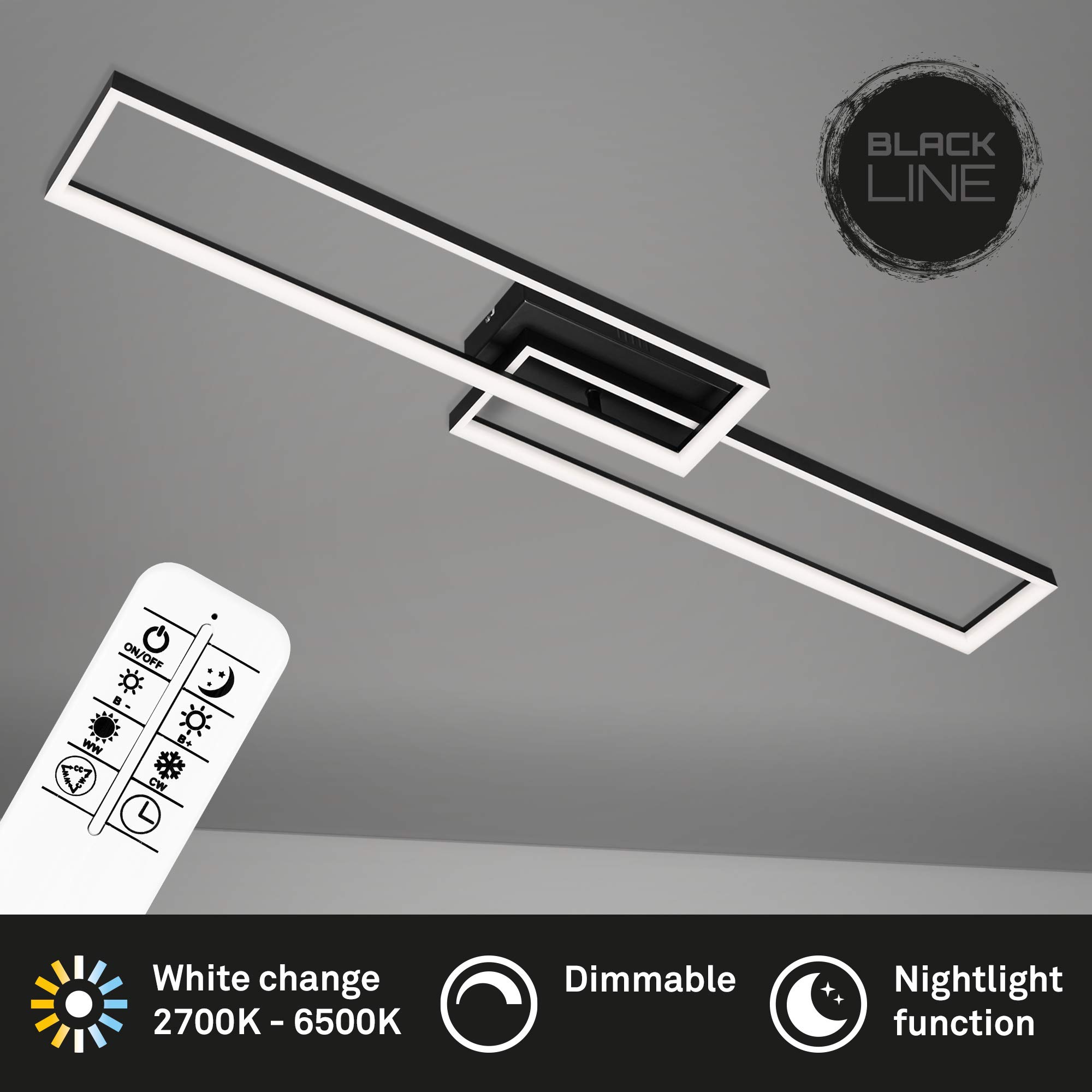 briloner-3013-015-led-deckenleuchte-schwarz-dimmbar-110-cm-40w-4400lm-mit-fernbe image 2