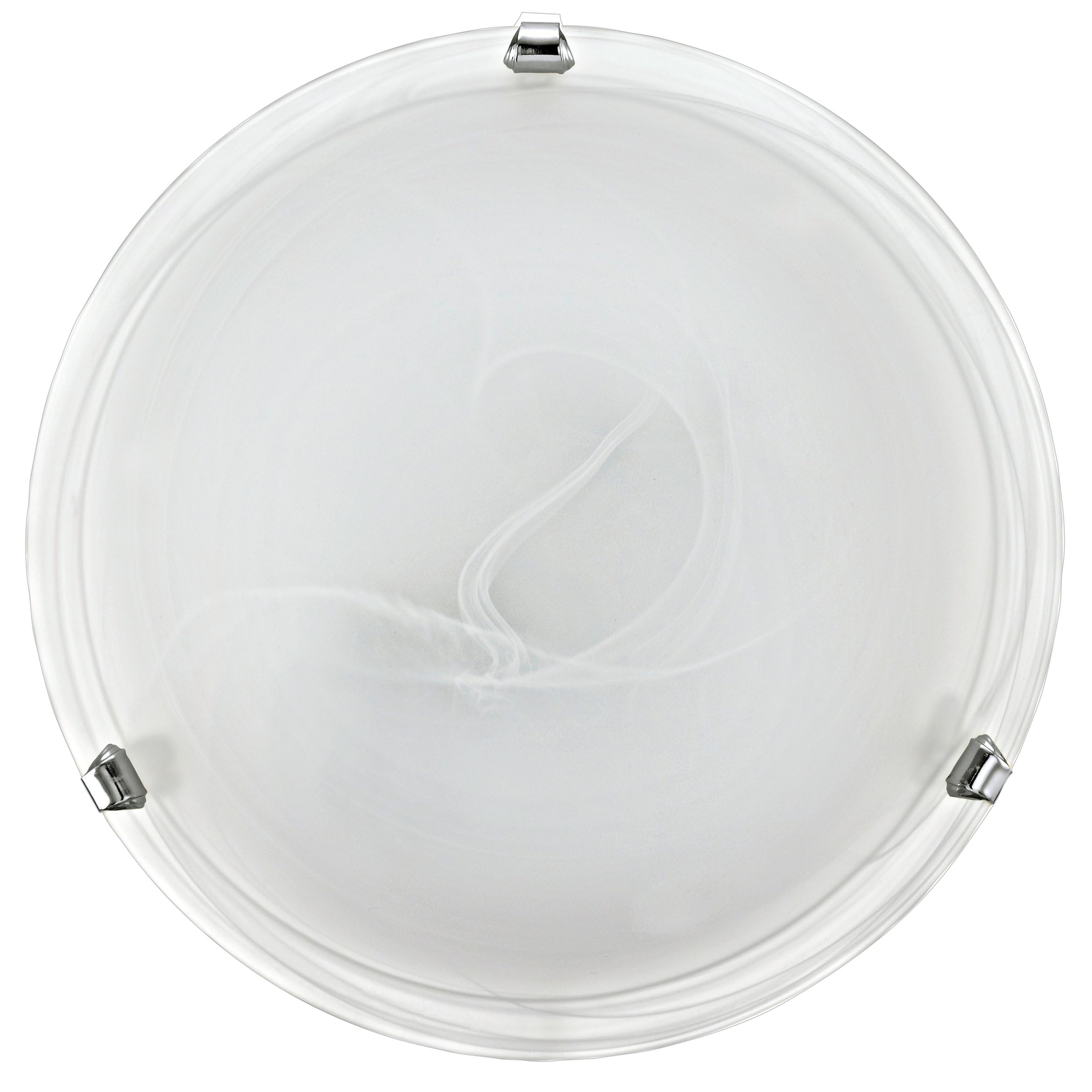 eglo-led-deckenlampe-alabasterglas-30-cm-glas-deckenleuchte-chrom-warmwei-3000k image 1